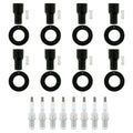 Set of 8 NGK Standard Spark Plugs & Coil Boots for Lexus GS430 SC430 (2001–2006)