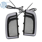 LED Running Light/Turn Signal Fairing Lower Grills for Electra Glide