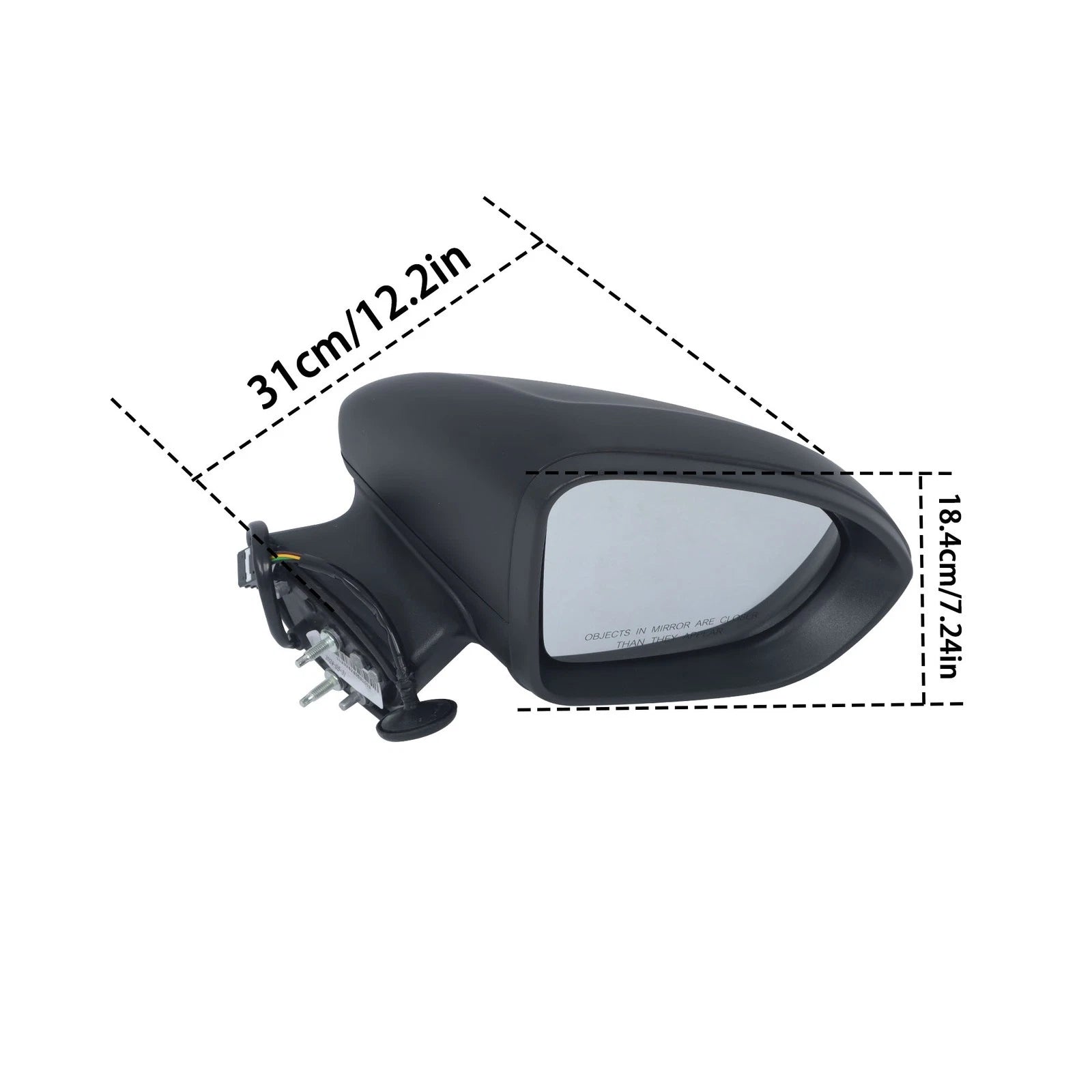 Heated 5-Pin Passenger Side View Mirror for Chevy Cruze (2016–2019)