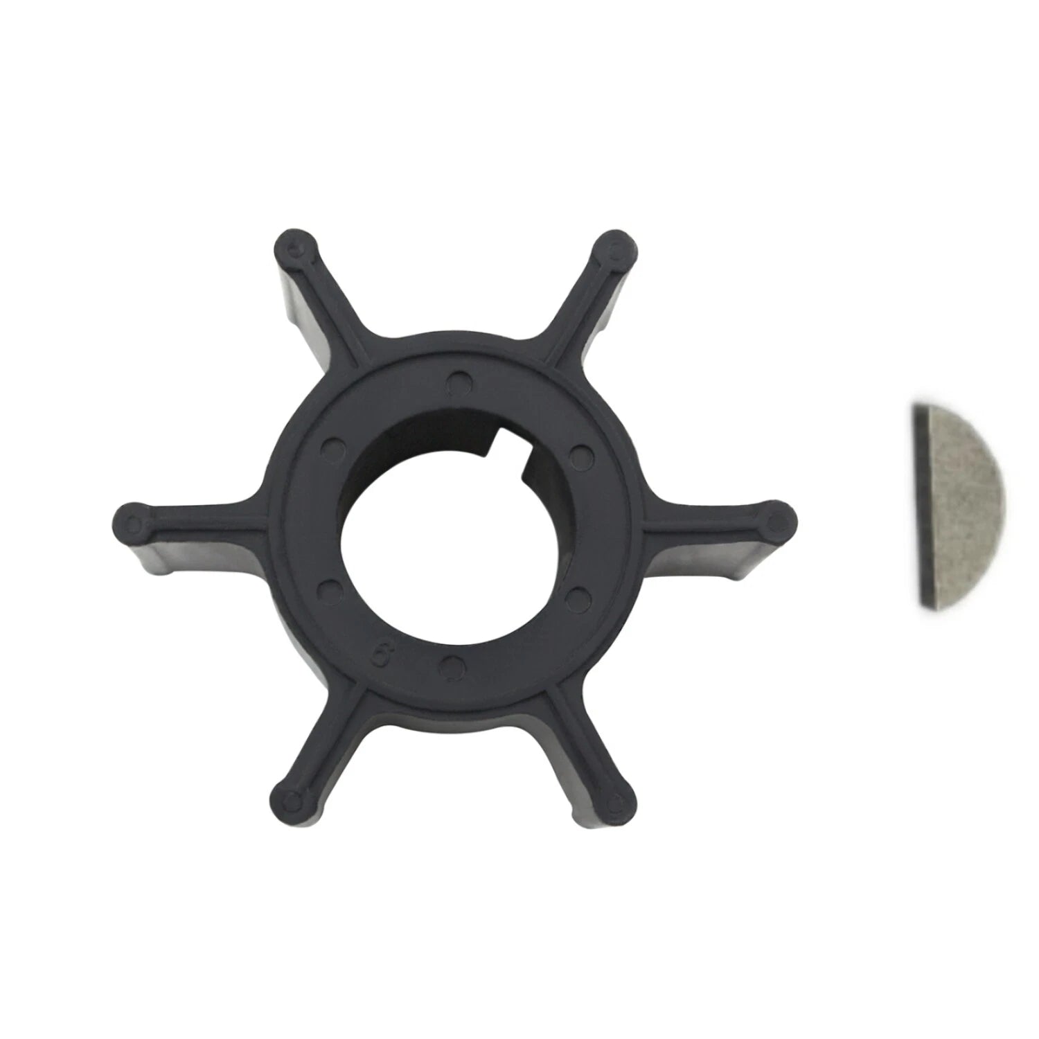 Water Pump Impeller & Key for Yamaha Mariner Outboard 8hp 15hp (47-95611M 47-81242M)