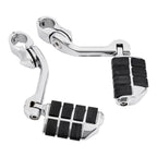 1-1/4" Chrome Footpeg Footrest Mount for Harley Touring Engine Guard
