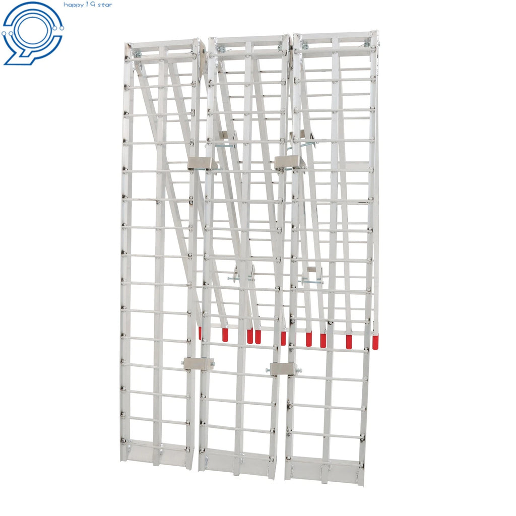 10' Aluminum Arched Folding Motorcycle Ramp for Street Bikes