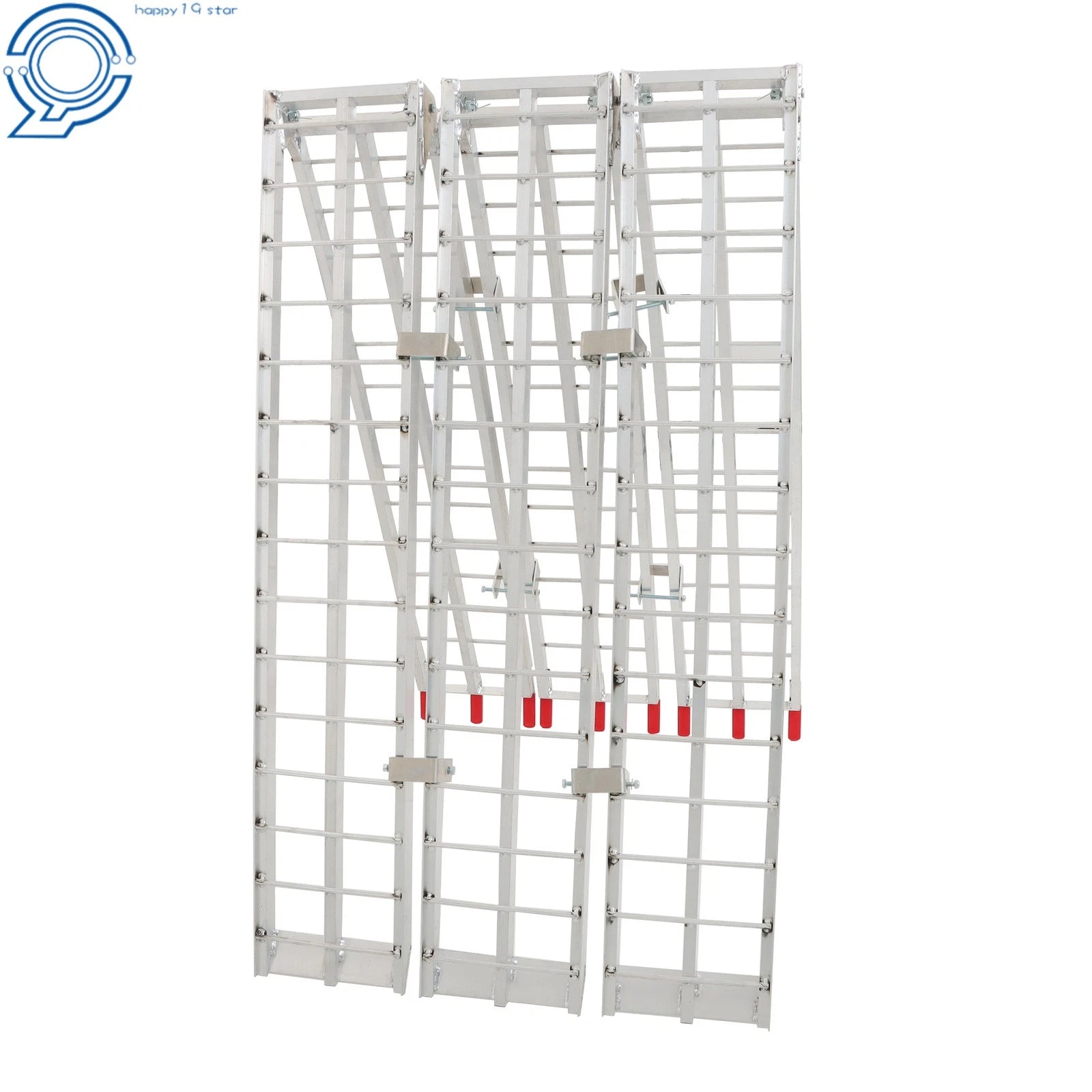 10' Aluminum Arched Folding Motorcycle Ramp for Street Bikes