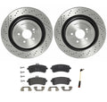 Brembo Rear Brake Kit Rotors Low-Met Pads for MB C190 R190 Maybach (B06 U69 U70)