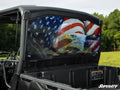 Rear Printed Windshield for Can-Am Defender (American Flag & Eagle)