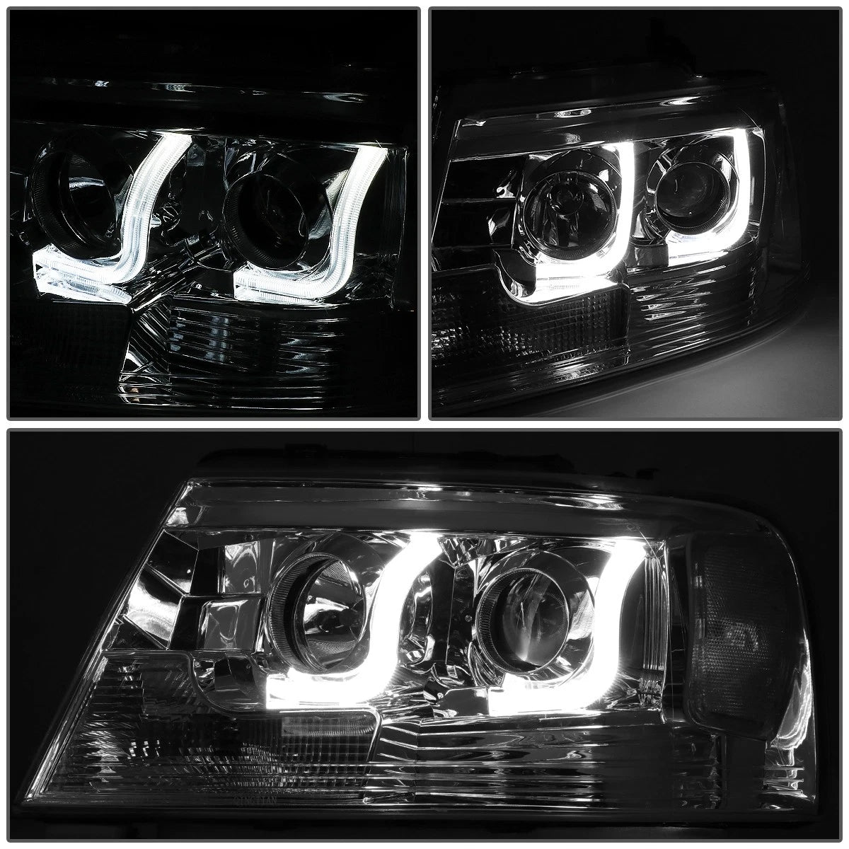 LED DRL Projector Headlight for Ford F150 Lincoln Mark LT (2004–2008)