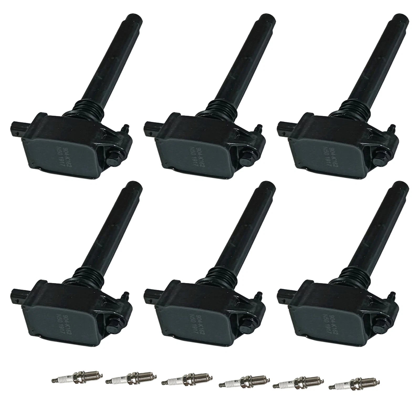 6X Ignition Coil & Iridium Spark Plug for Chrysler Jeep Dodge Ram (2011–2021)