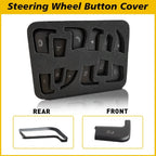 12Pcs Steering Wheel Button Silver Trim for Mercedes Benz C Class