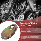 Timing Chain Cover Kit with Gasket Seal Bolts for Chevy SBC 283 (1964–1980)