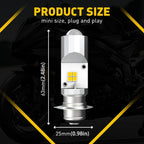 2X AUXITO White Amber LED Light Bulb for Motorcycle, ATV, UTV T19 (Year Range)