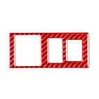 Carbon Fiber Red Headlight Control Button Cover for Toyota Tundra (2014–2021)