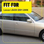 Glossy Black Window A B C Pillar Post Trim Covers for Lexus LS430 (2001–2006)