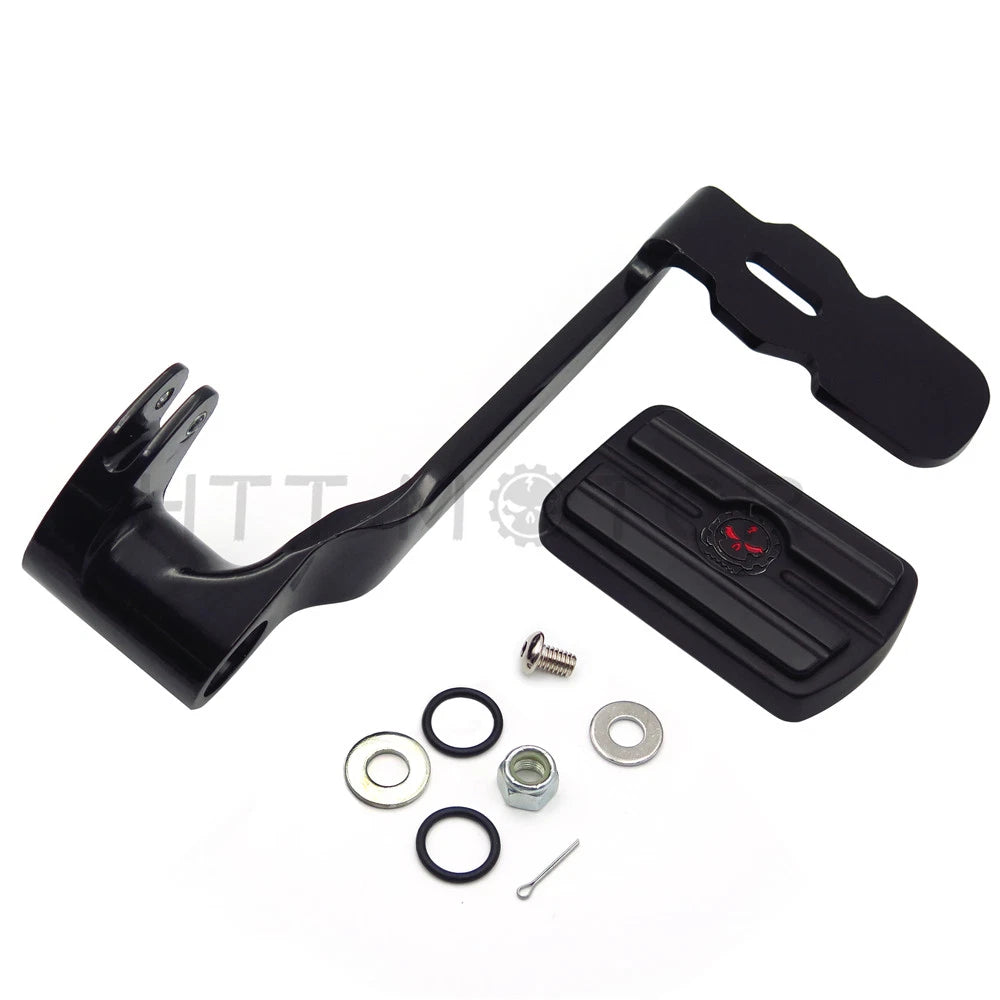 Extended Brake Pedal Gear Skull for Harley Touring Trikes (2014–2018)