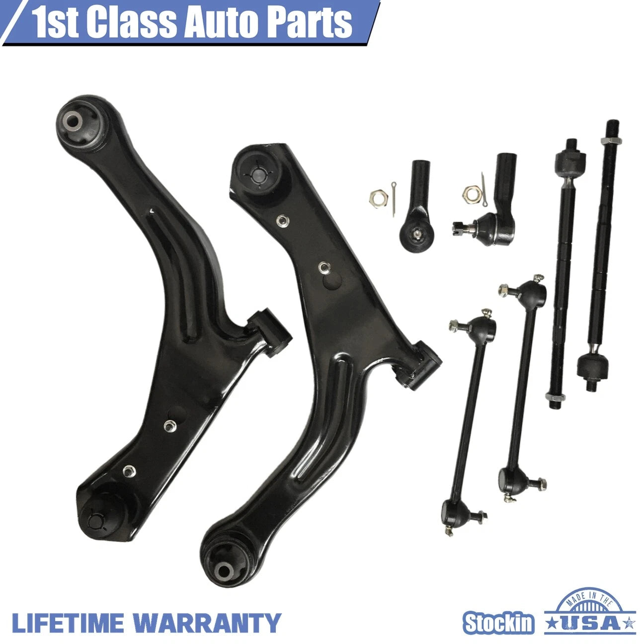 8pc Front Suspension Control Arm Kit for Ford Escape Mazda Tribute (2001–2004)