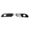 1 Pair Fog Light Grille for Audi A6 C7 (2012–2015) - Black ABS