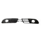 1 Pair Fog Light Grille for Audi A6 C7 (2012–2015) - Black ABS