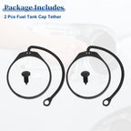 2X Fuel Tank Cap Tether O Ring for Audi 90 (1993–1995) No. 1H0201553B