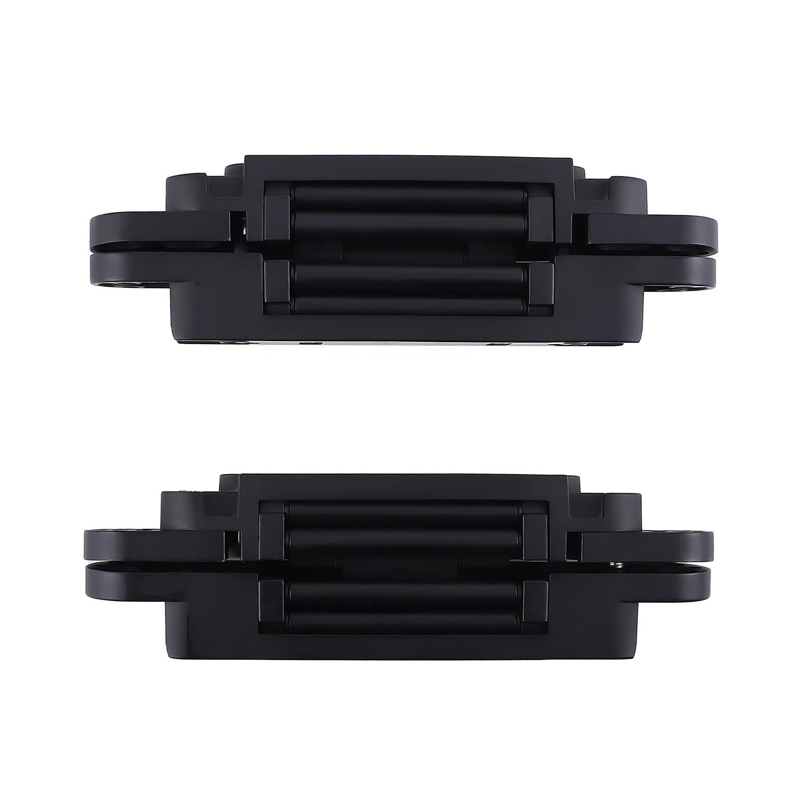 Set of 2 Hidden Door Hinges for Doors (7 Inch, Black)