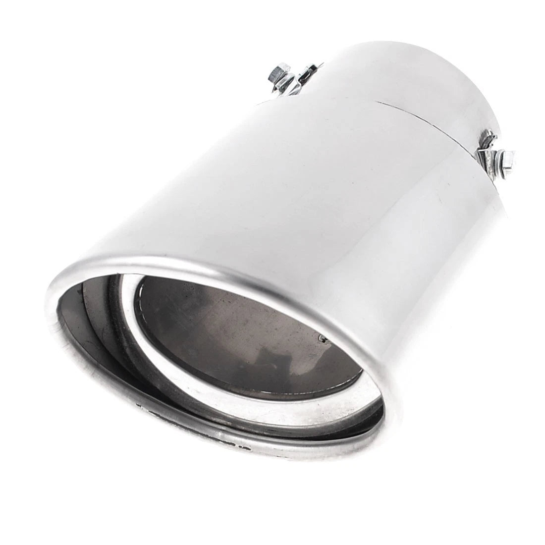 3" Oval Exhaust Muffler Tip for Toyota (Silver Tone Stainless Steel)