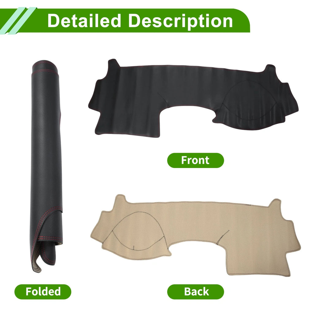 Dashboard Cover for Lexus RX300 (1999–2003) Dash Mat Carpet Black Red