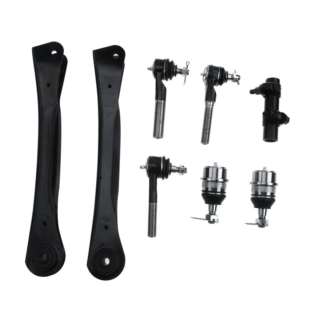 8x Front Upper Control Arm Ball Joint Tie Rod End for Jeep Cherokee (1997–2001)