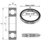 Deep Groove Ball Bearing 6812DD for Scooter Skateboard Wheel (60x78x10mm)