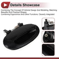 Exterior Door Handle for Hyundai Elantra Rear Right Black (2011-2016)