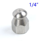 1/4" F Pressure Washer Drain Sewer Cleaning Jet Nozzle Tool