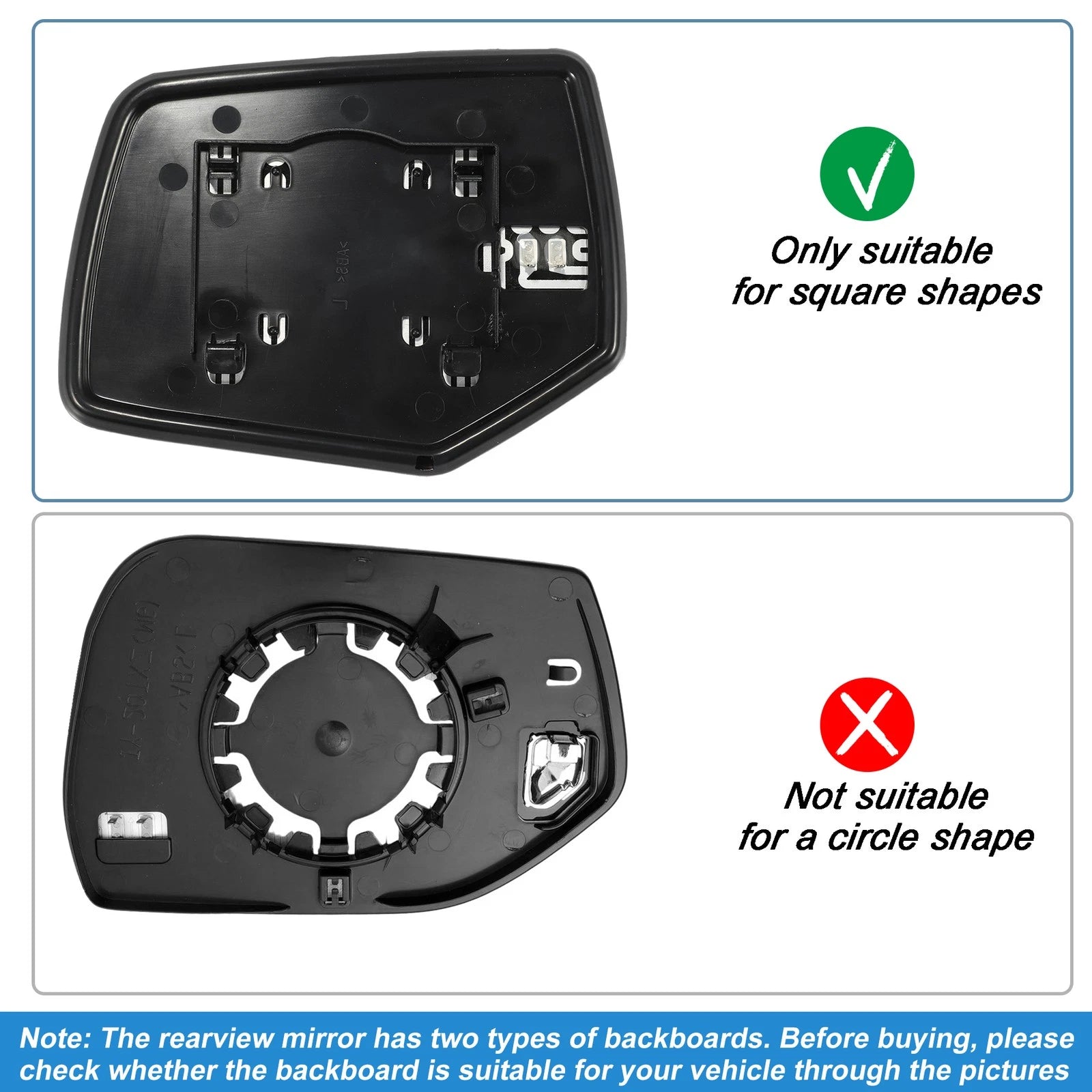 Heated Right Side Rearview Mirror Glass for Ford Escape (2008–2012)