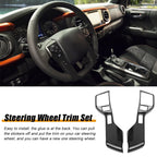 Steering Wheel Button Cover Trim for Toyota Tundra Tacoma Sequoia 4Runner (2007–2021)