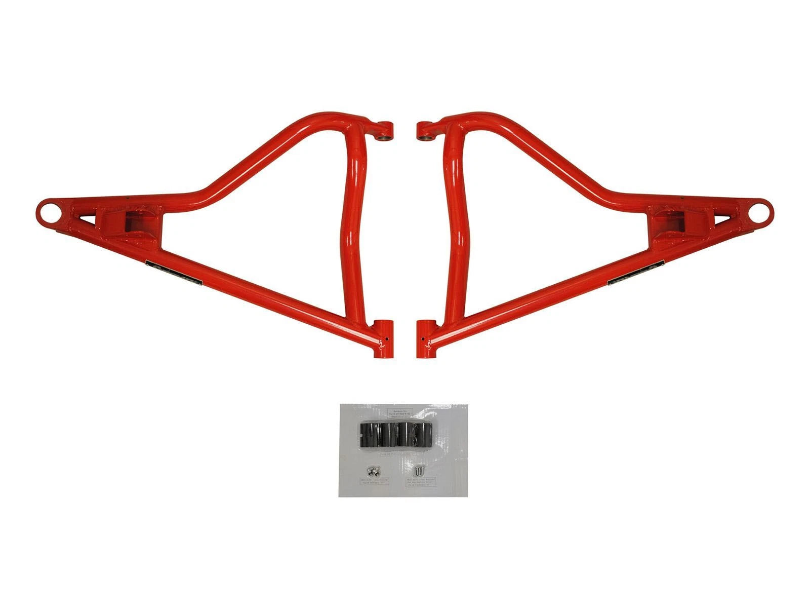 SuperATV High Clearance Upper A-Arms for Polaris RZR XP Turbo (2016–2021) - Red