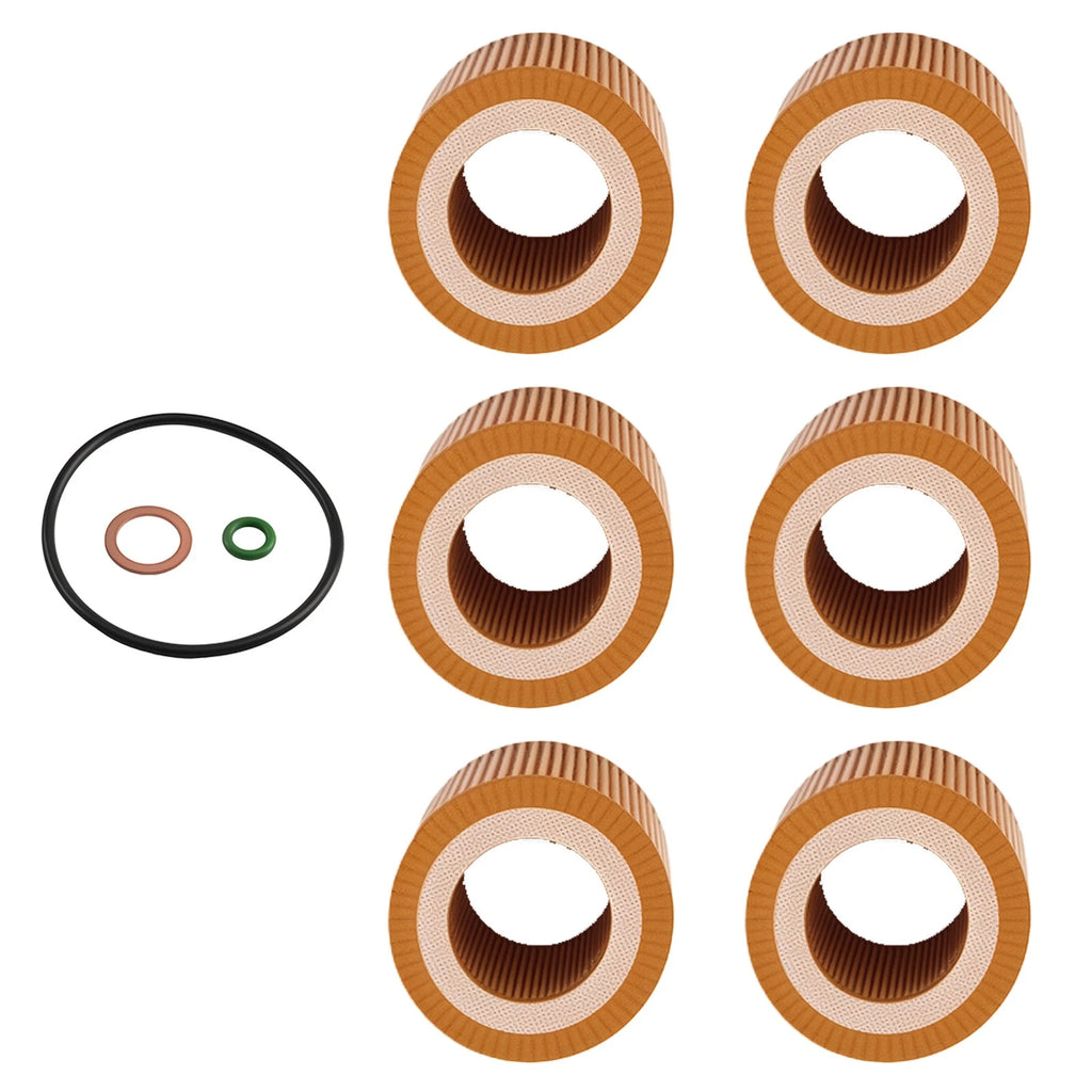 6x Engine Oil Filter for BMW 128i 135i 323i (2008-2013)