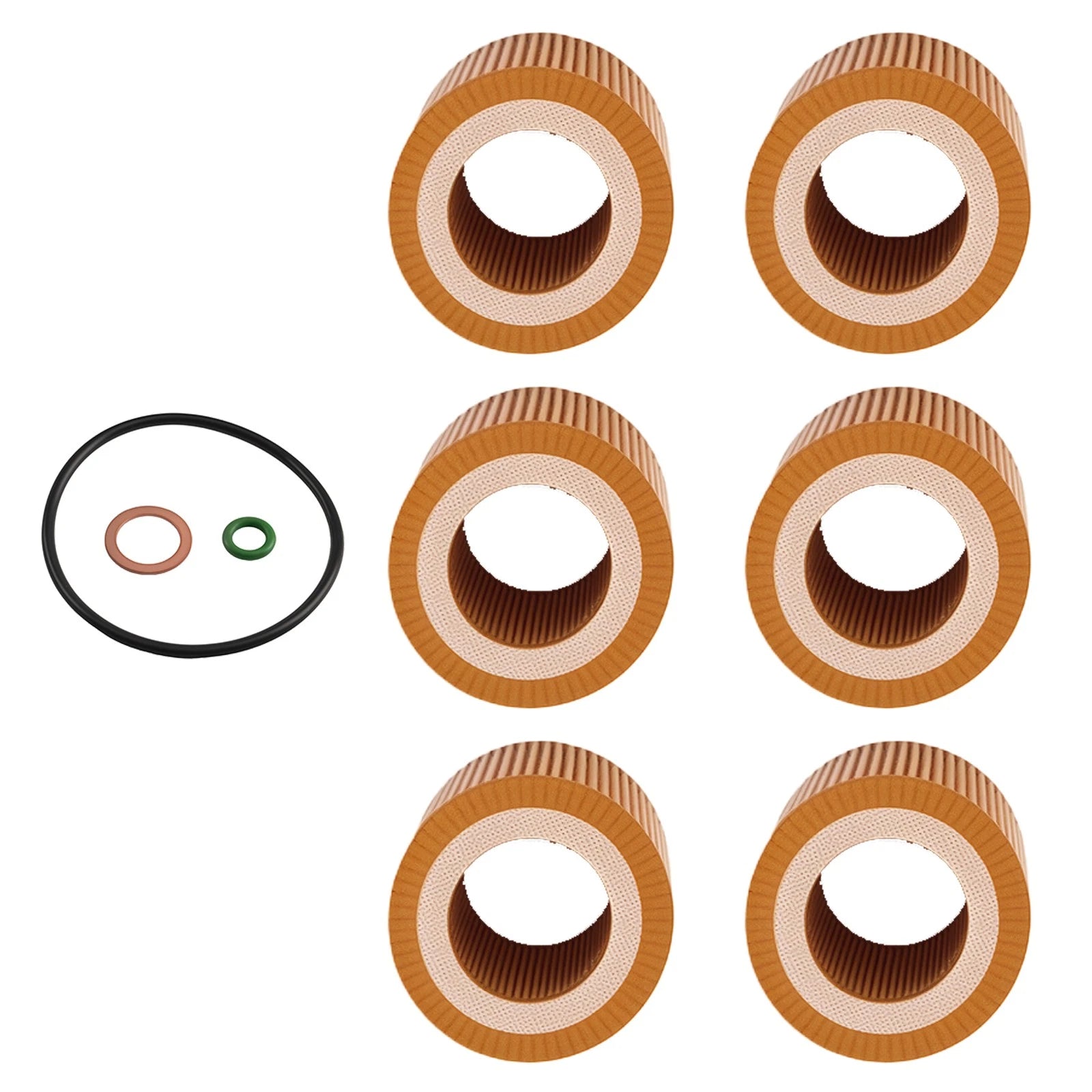 6x Engine Oil Filter for BMW 128i 135i 323i (2008-2013)
