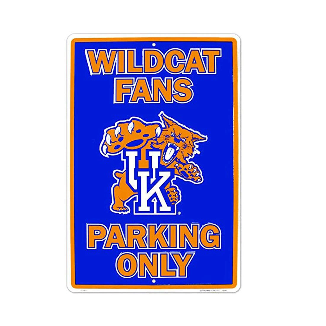 NCAA Tin Sign for University of Kentucky Wildcats Fans (12" x 18")