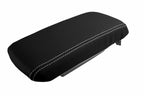 Leather Console Lid Armrest Cover for Dodge Avenger (2008–2014) White Stitch