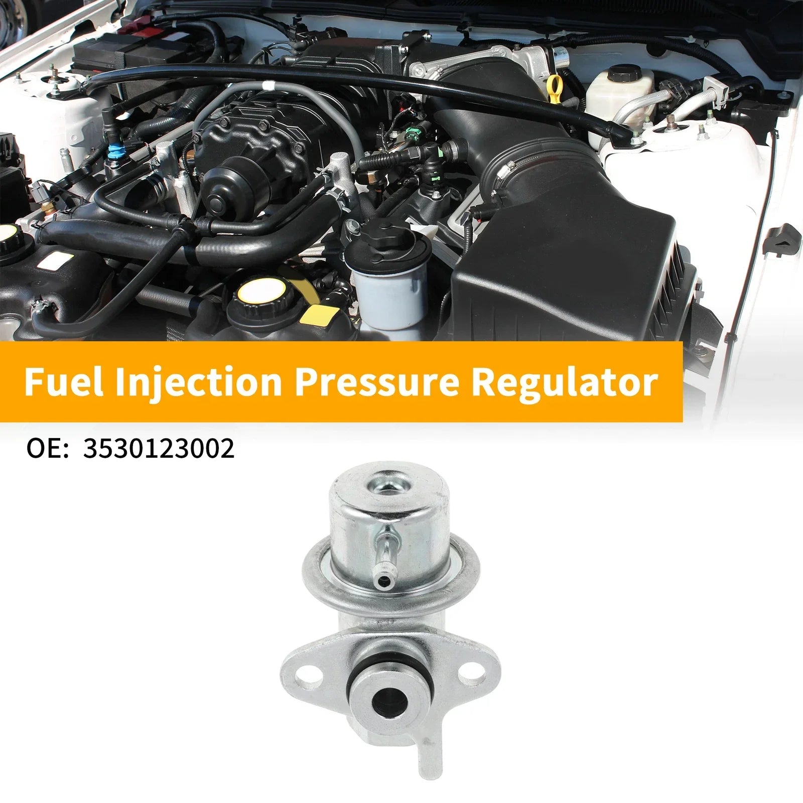 Fuel Pressure Regulator for Hyundai Elantra (1996-2000) - Metal, 1 Pc