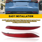Pair Rear Reflector Bumper Light LH & RH for Tesla Model 3 (2017–2020)