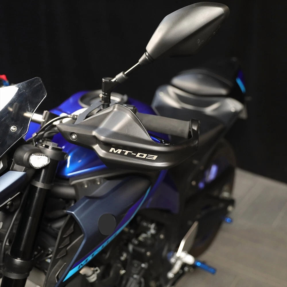 Black Handlebar Handguards Protector for Yamaha MT-03 MT-25 (2017–2024)