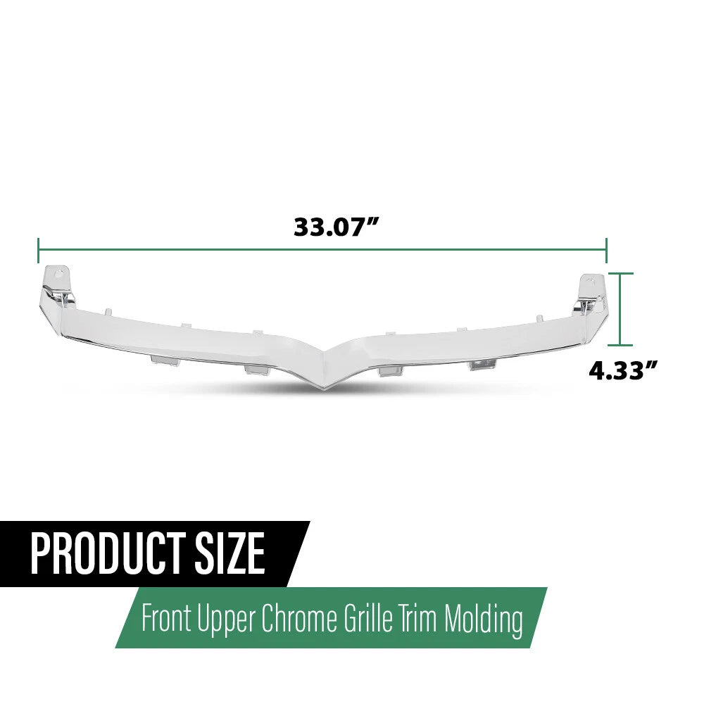 Front Upper Bumper Grille Trim for Tesla Model S (2016–2021) Silver