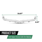 Front Upper Bumper Grille Trim for Tesla Model S (2016–2021) Silver