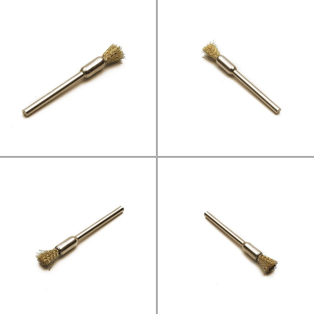 15x Brass Rotary Wire Wheel Polishing Brushes for Power Drill (40mm)