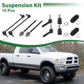 10 x Front Suspension Kit Tie Rod Ends & Sway Bar Links for Dodge Caravan (01-07)