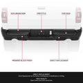 Dual Exhaust Rear Bumper Assembly for RAM 1500 (2019–2024) Black