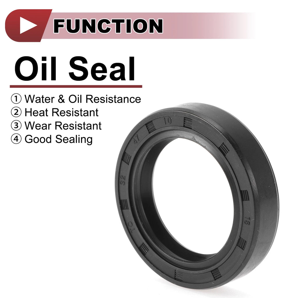 Set of 5 Rotary Shaft Oil Seals 32x47x10mm Nitrile Rubber 672668828632