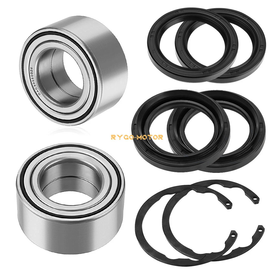 2X Front Wheel Bearing Kit for Kawasaki Bayou 300 400 Prairie 300 400