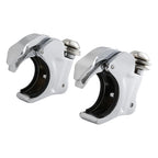 Pair 39mm Fork Quick Release Windshield Clamps for Harley Dyna (2006–2017)