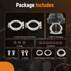 38mm External Wastegate Kit for Universal Applications (22PSI Spring)