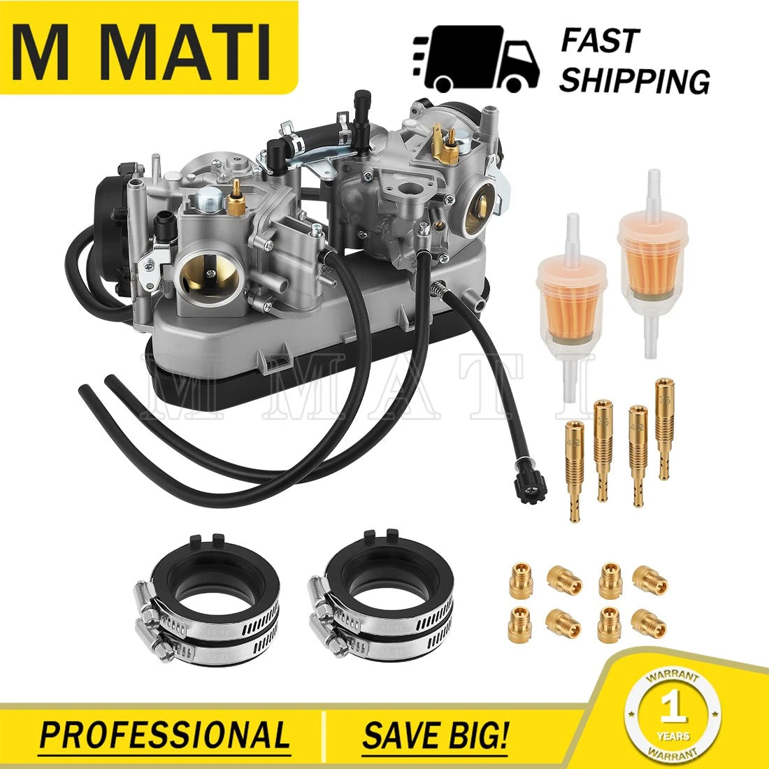 Carburetor & Intake Manifold Boot for Kawasaki Brute Force 750 (2005–2007)