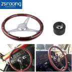 15" Real Wood Steering Wheel for Marine Boat with 3/4" Axle Hub Adapter