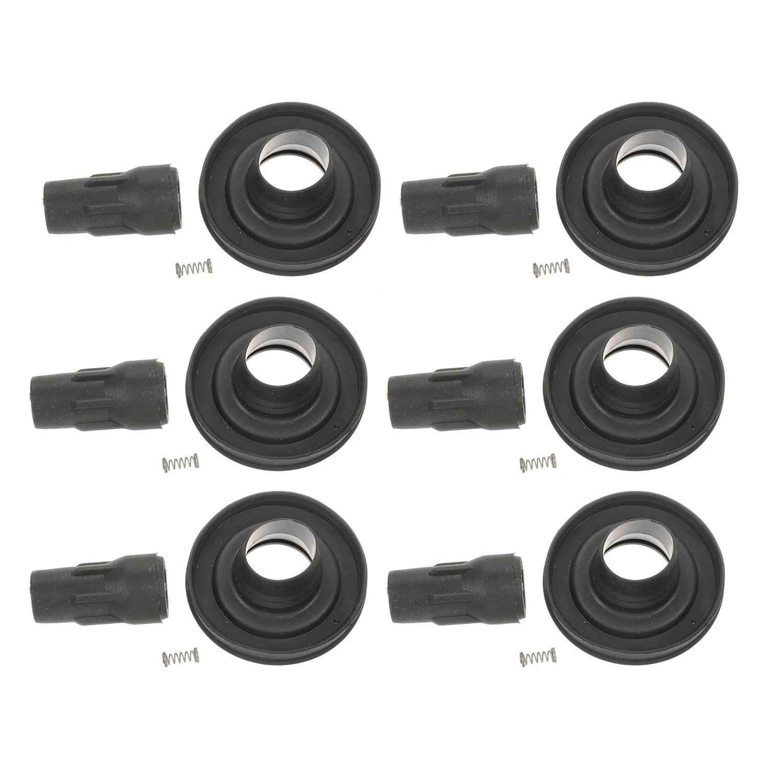 6pc Direct Ignition Coil Boot Kit for Ford Edge, Explorer, F-150, Fusion, Mustang (6V)